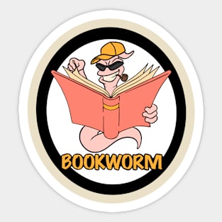 BOOK WORM Sticker